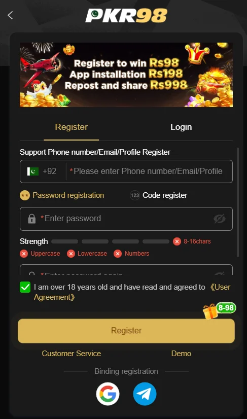 PKR98 Game